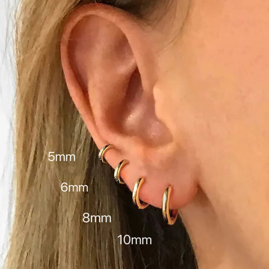 boucle d'oreille créole acier inoxydable