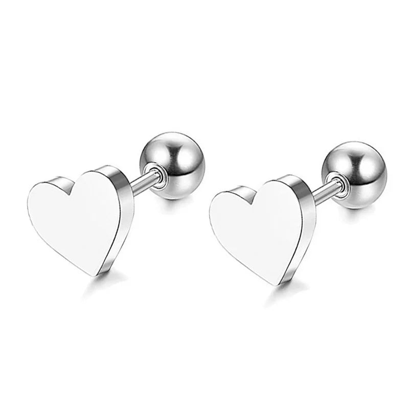 Boucles d'oreilles créoles punk gothique en acier inoxydable