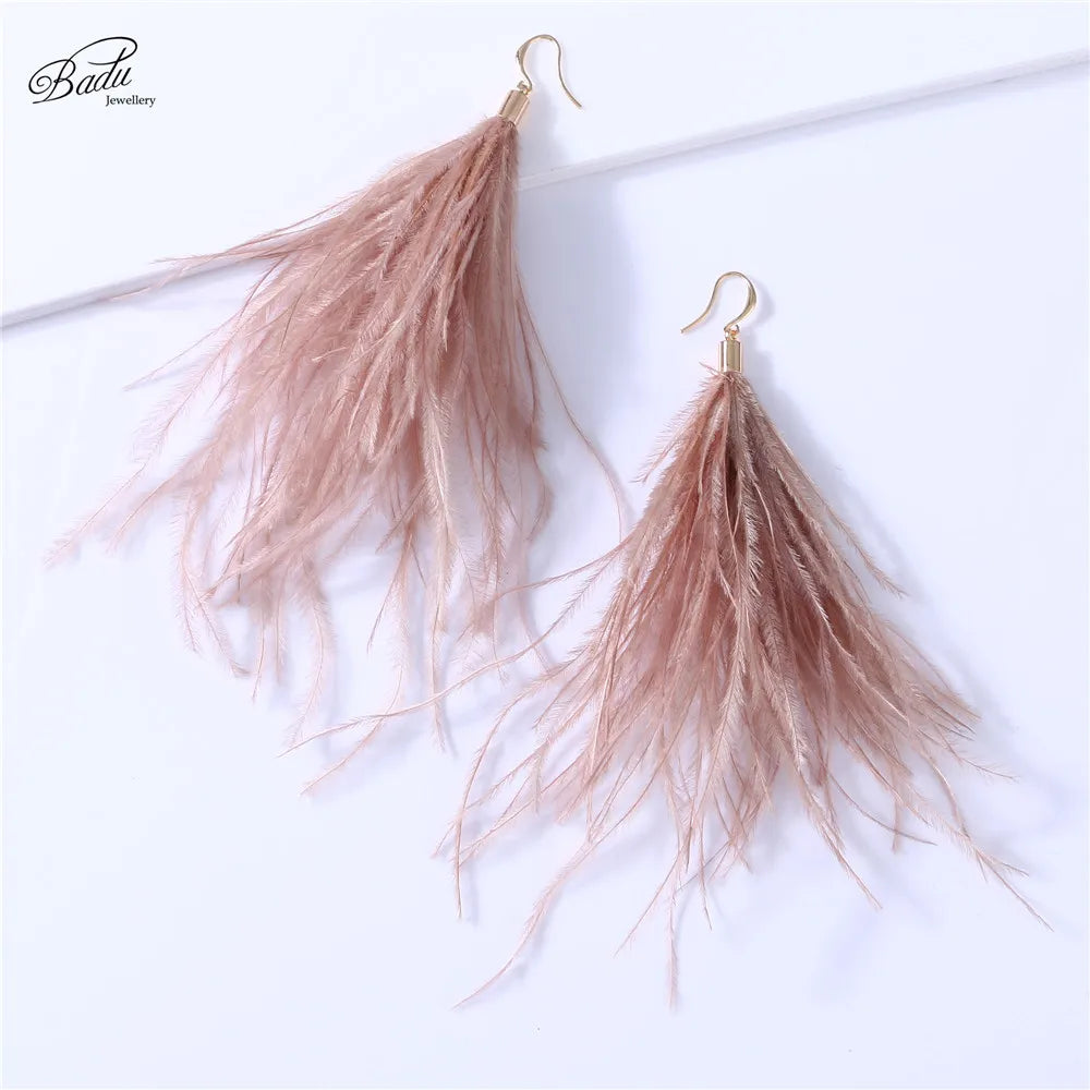 boucle d'oreille créole plume