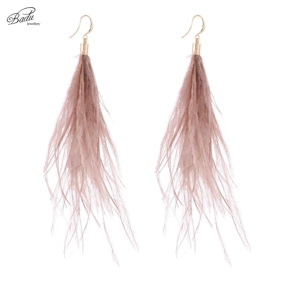 boucle d'oreille créole plume