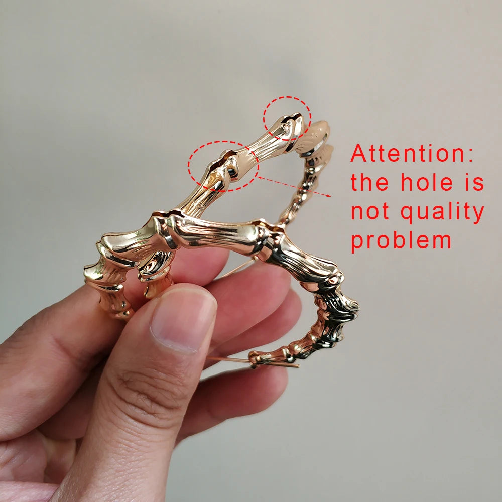 boucles d'oreilles créoles design bambou