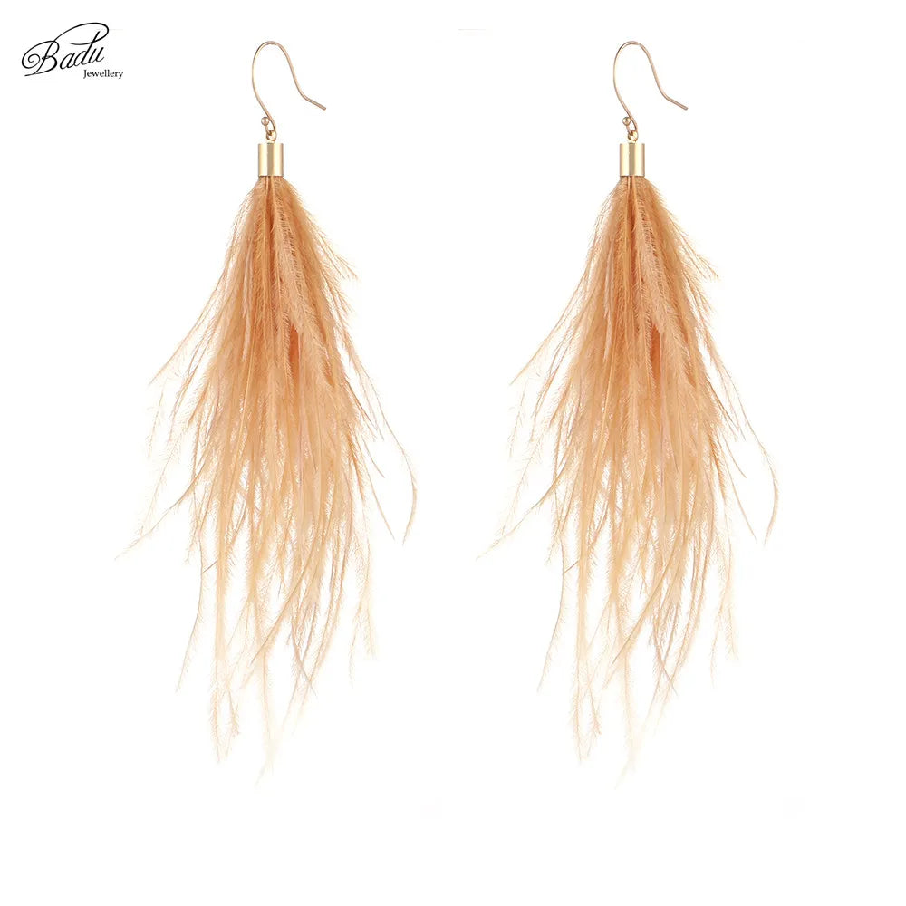 boucle d'oreille créole plume