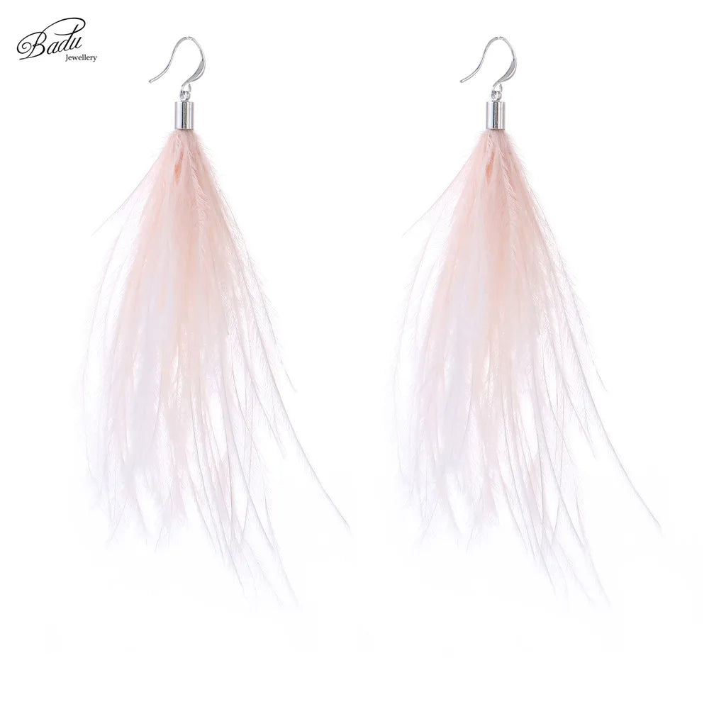 boucle d'oreille créole plume