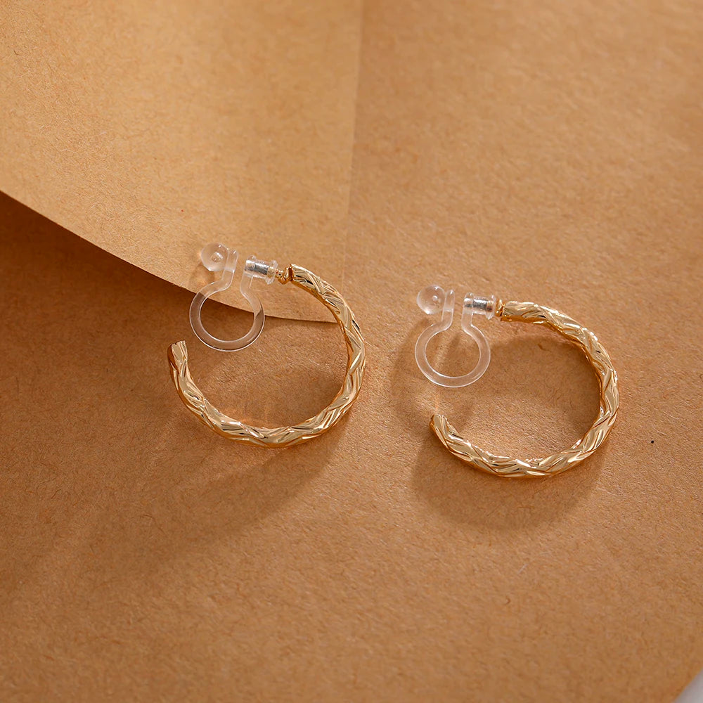 boucle d'oreille créole fermoir invisible