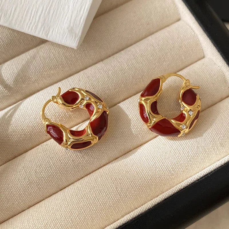 boucles d'oreilles créoles vintage
