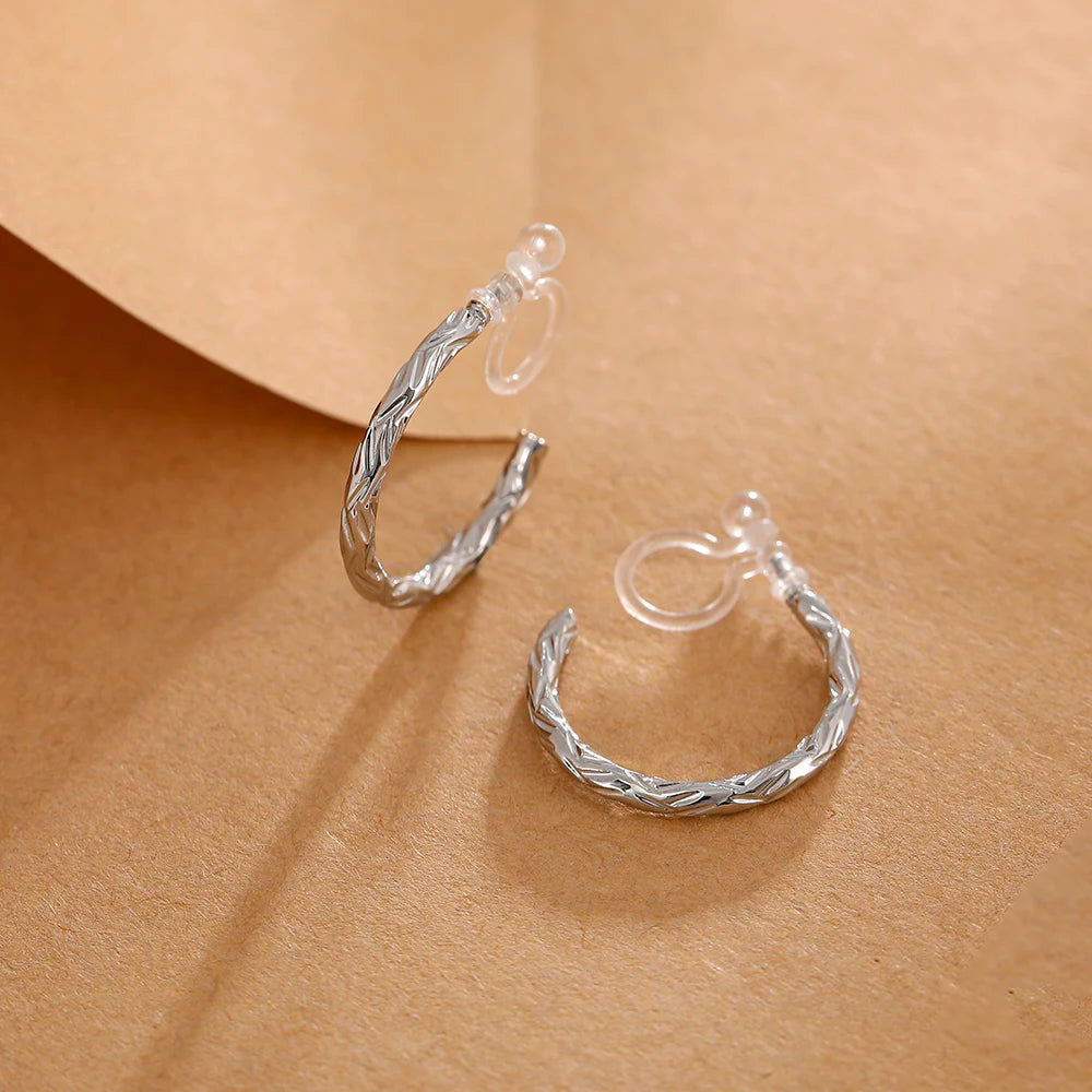 boucle d'oreille créole fermoir invisible