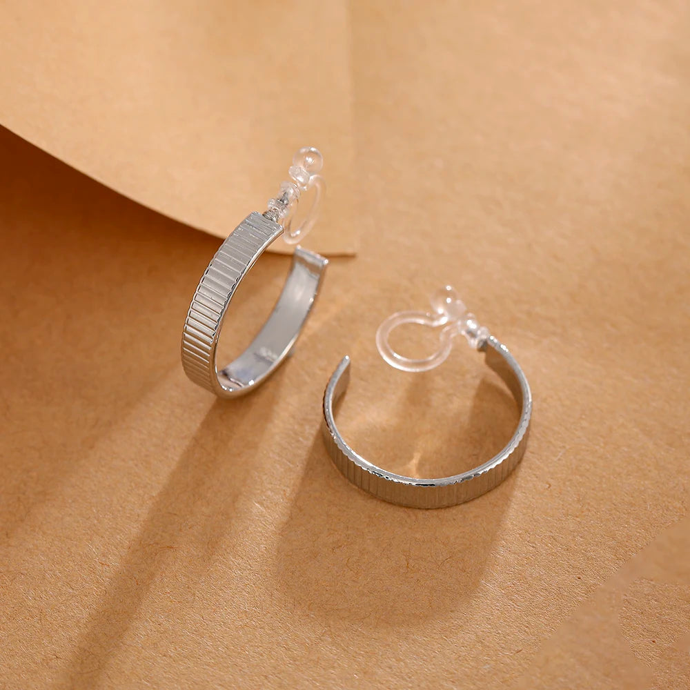 boucle d'oreille créole fermoir invisible