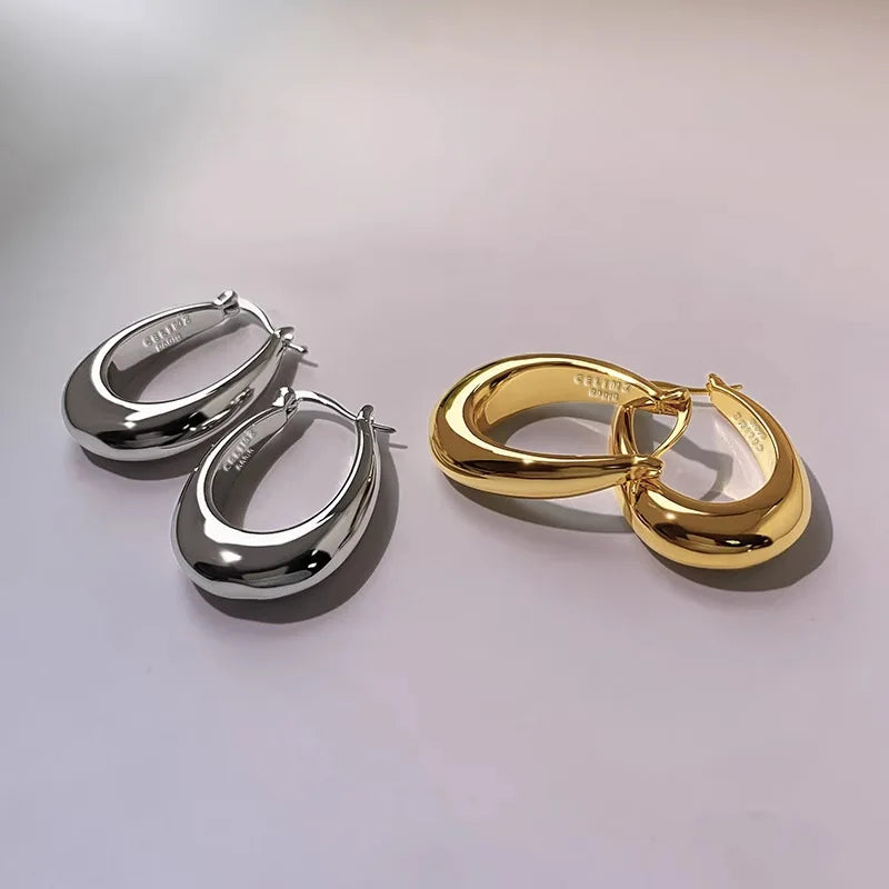 boucles d'oreilles créoles ovales