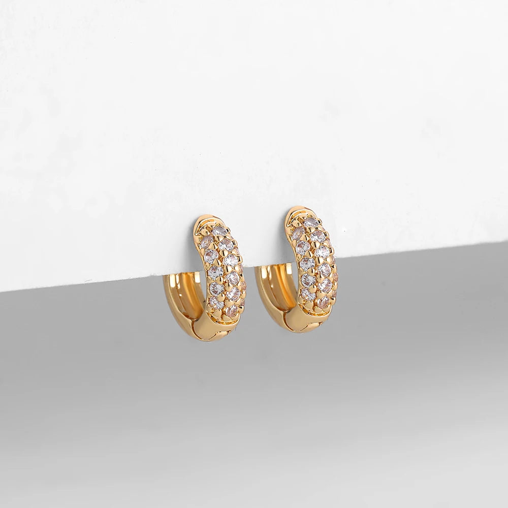boucle d'oreille créole avec strass