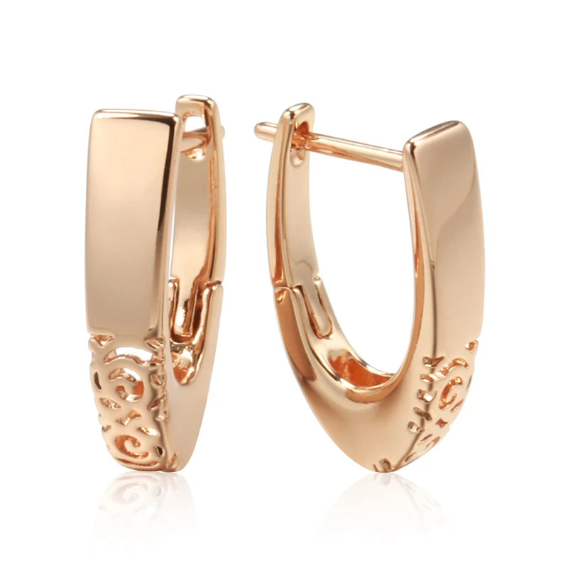 boucles d'oreilles créoles or rose
