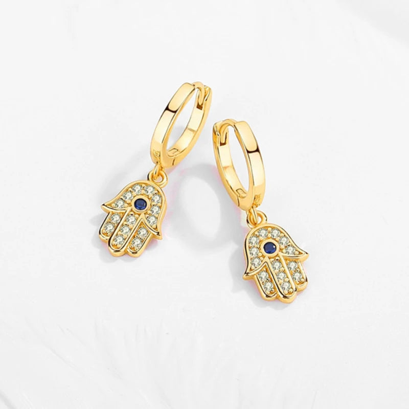 boucle d'oreille créole main de fatma