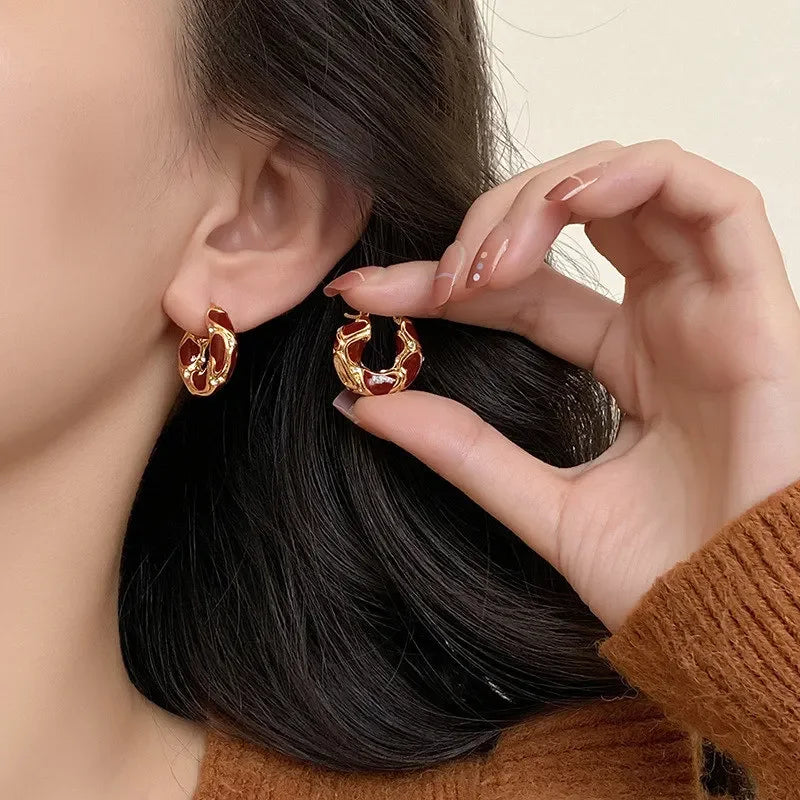 boucles d'oreilles créoles vintage