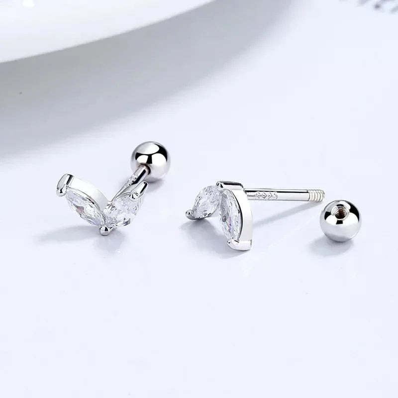 Petites boucles d'oreilles créole avec pendentif