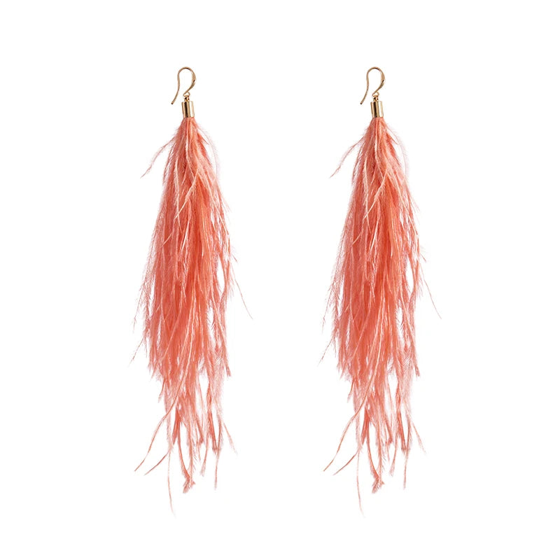 boucle d'oreille créole plume