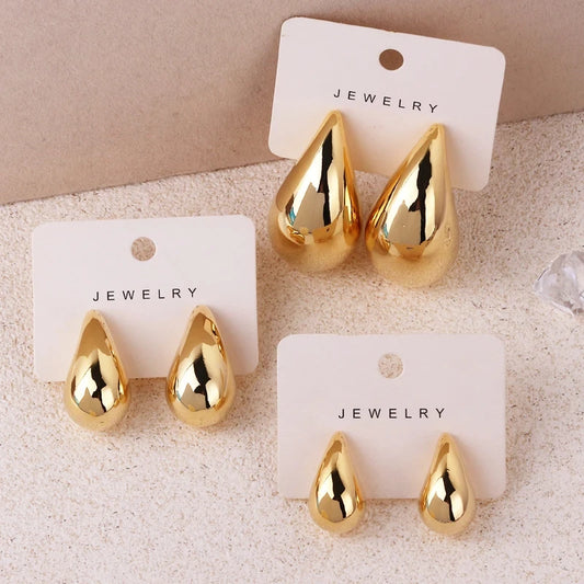 boucles d'oreilles créoles en goutte