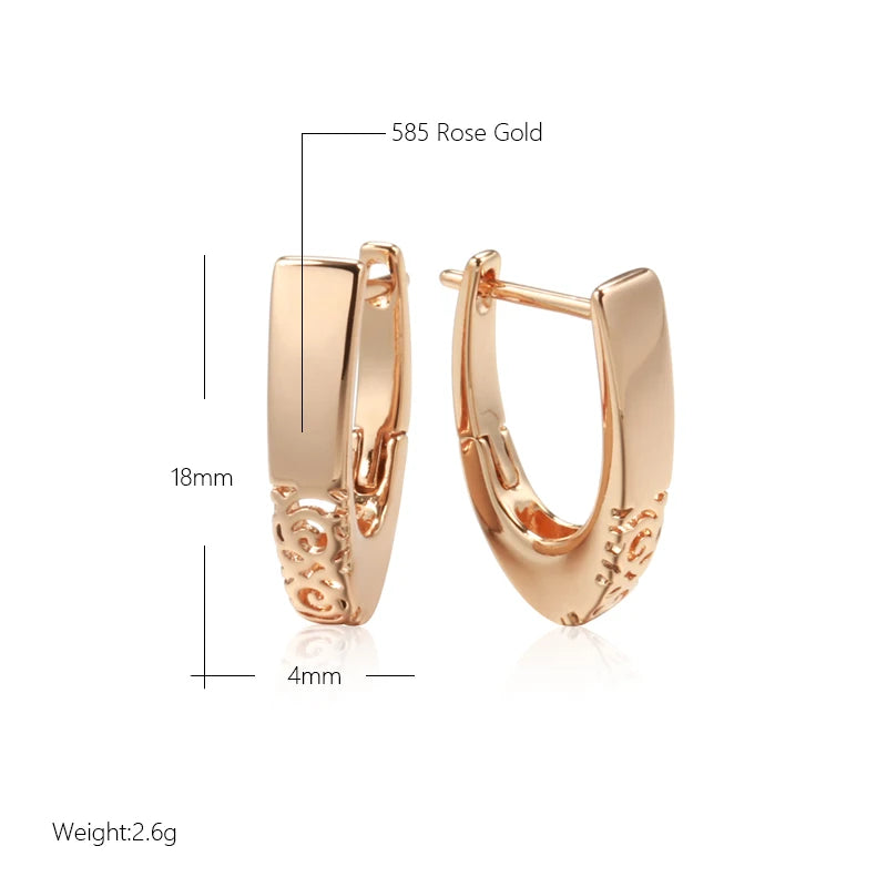 boucles d'oreilles créoles or rose