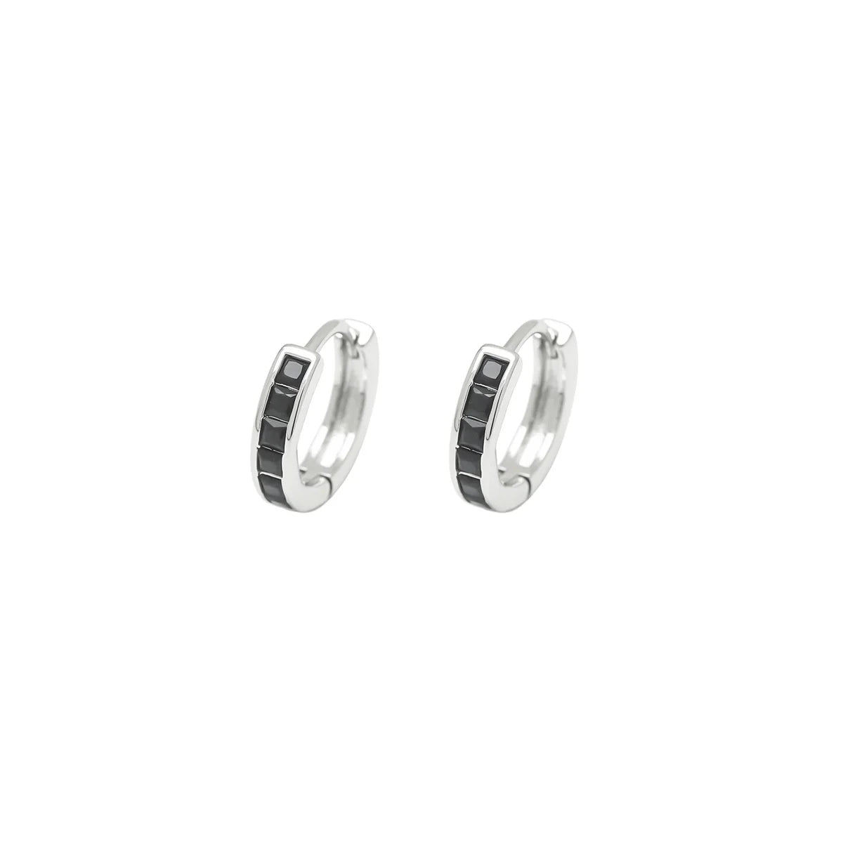 boucle d'oreille créole pendentif croix strass femme