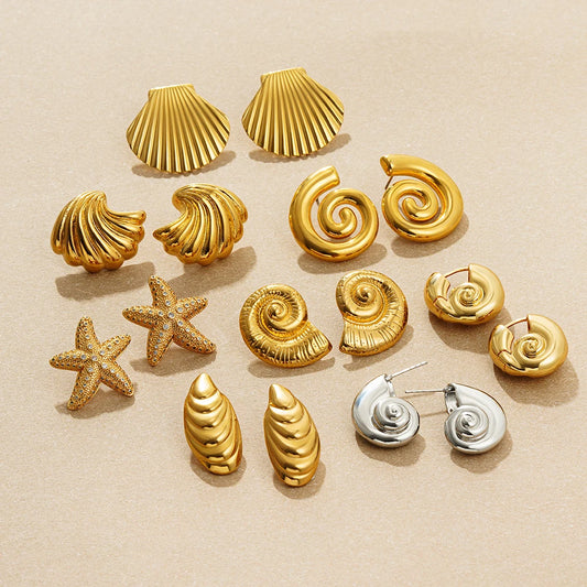 boucle d’oreille coquillage créole