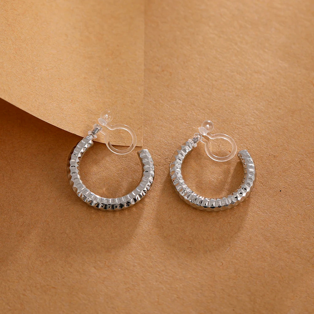 boucle d'oreille créole fermoir invisible