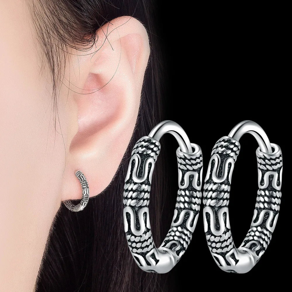 boucles d'oreilles créoles vintage