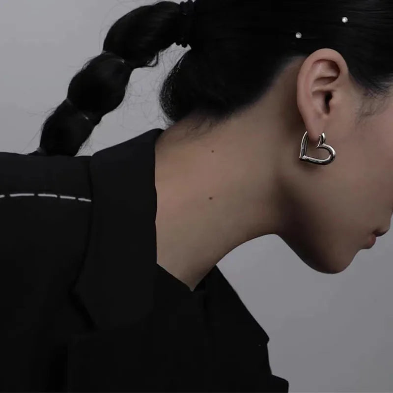 boucle d'oreille créole coeur