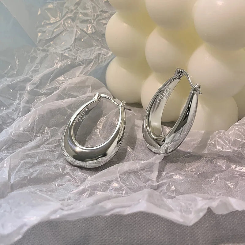 boucles d'oreilles créoles ovales