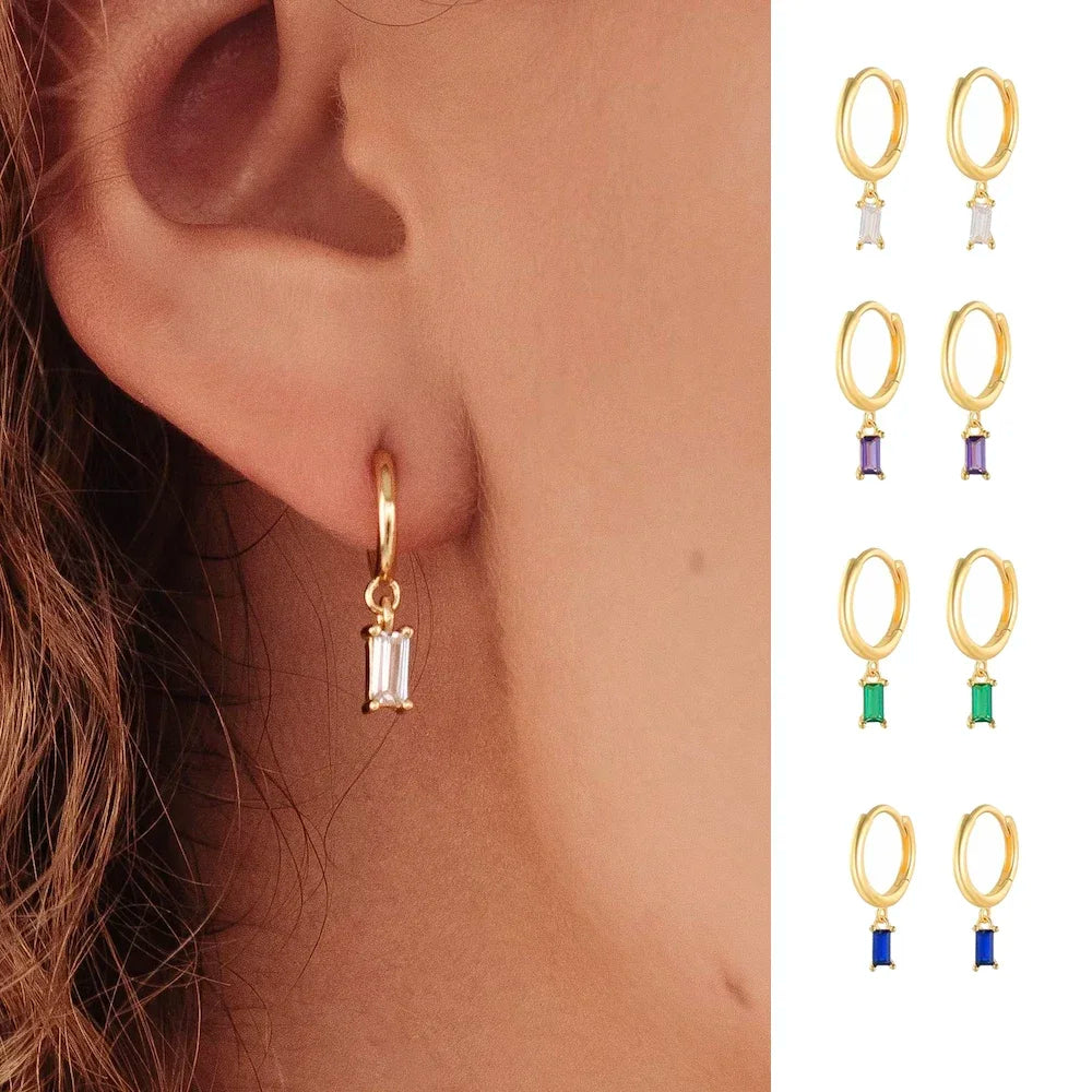 boucle d’oreille créole émeraude