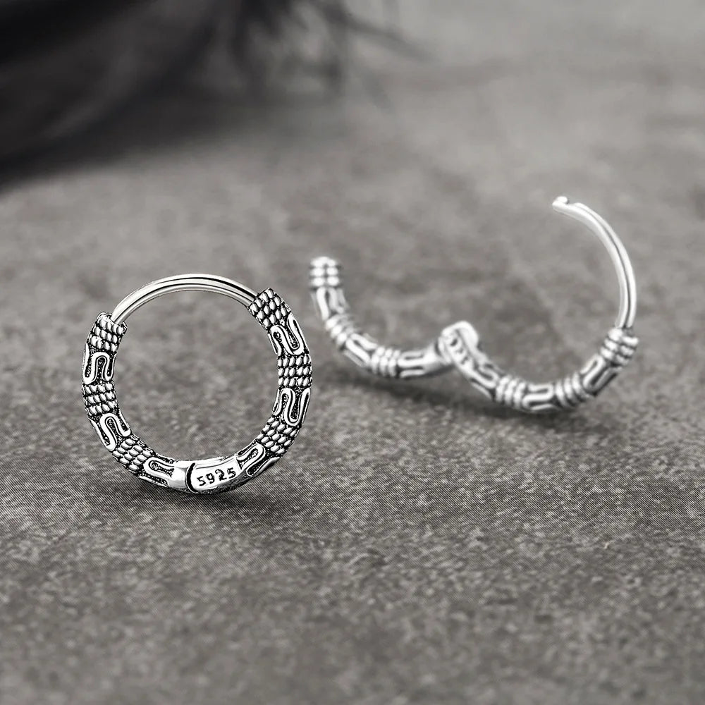 boucles d'oreilles créoles vintage