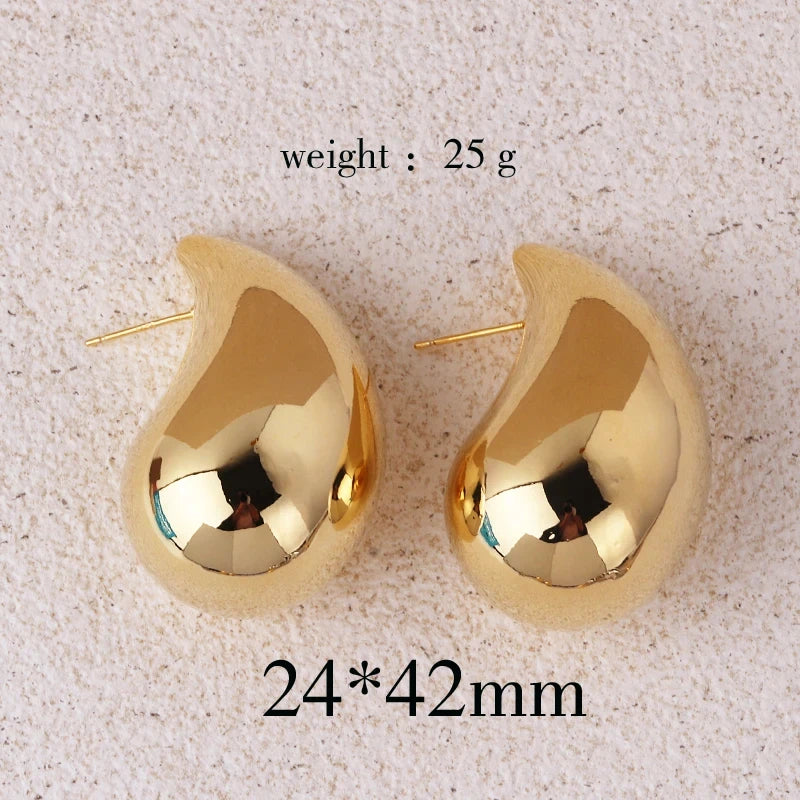 boucles d'oreilles créoles en goutte