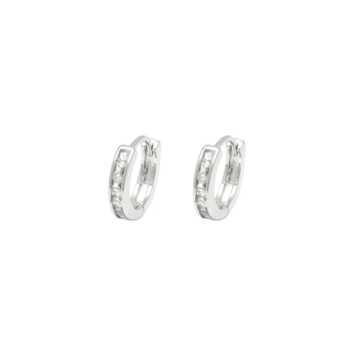 boucle d'oreille créole pendentif croix strass femme
