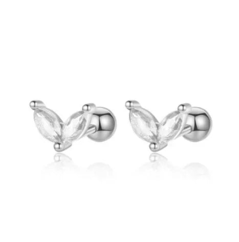 Petites boucles d'oreilles créole avec pendentif
