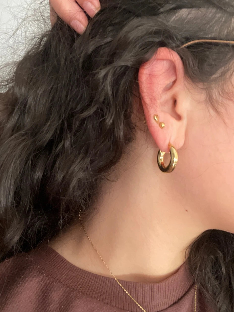 boucle d'oreille créole épaisse