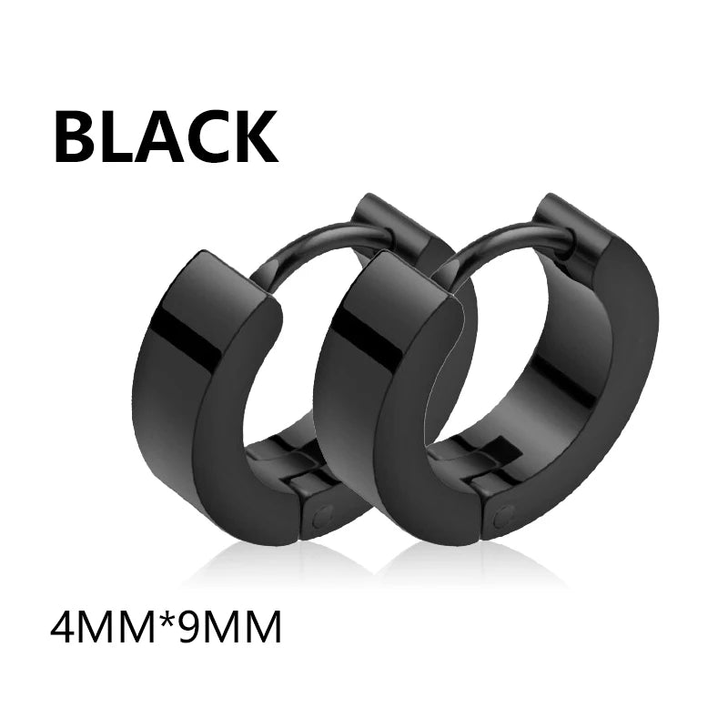 boucle d'oreille créole pendentif croix homme