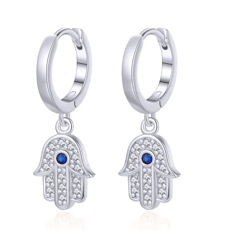 boucle d'oreille créole main de fatma
