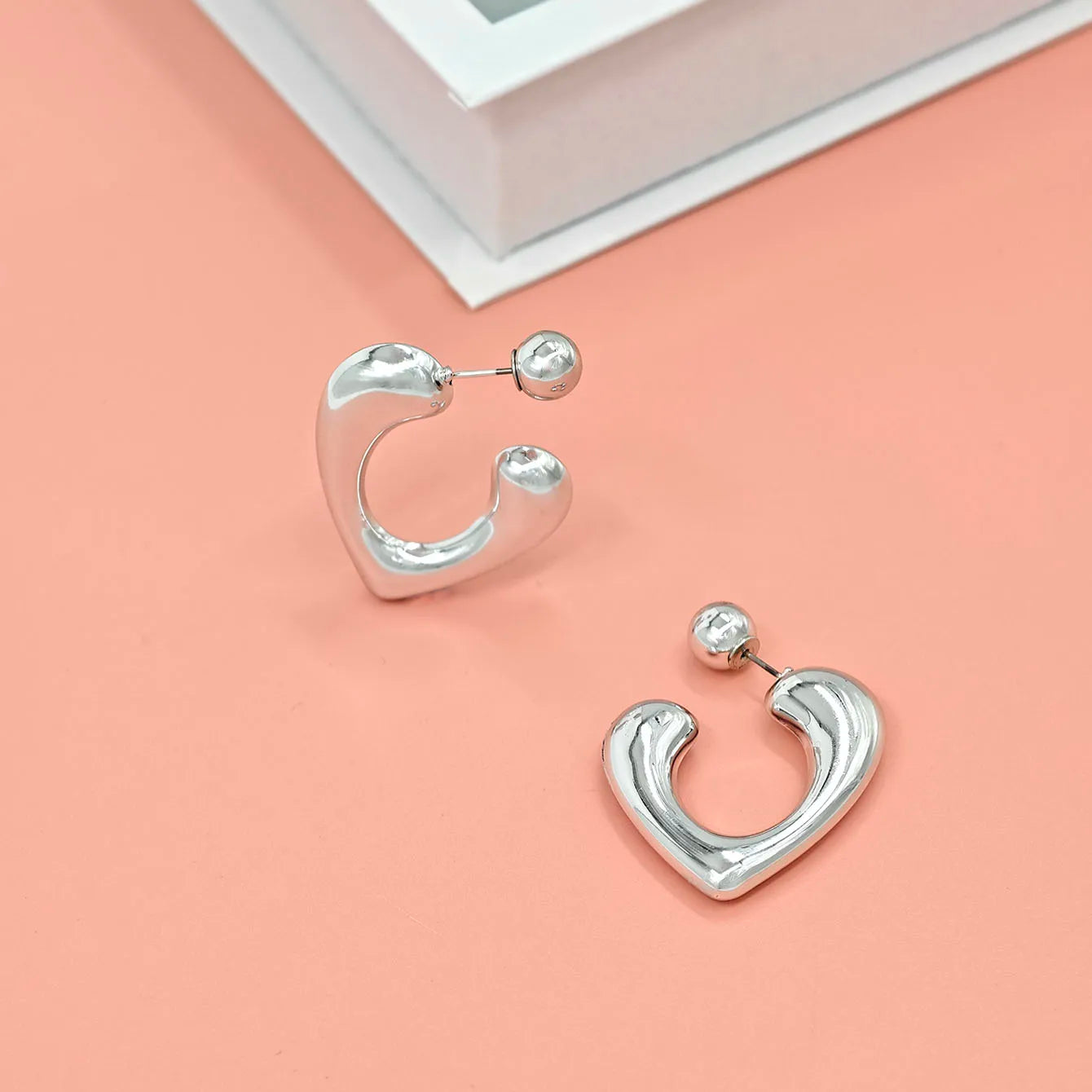 Boucles d'oreilles en C épaisse
