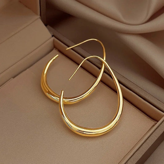 Boucles d'oreilles géométriques ovales