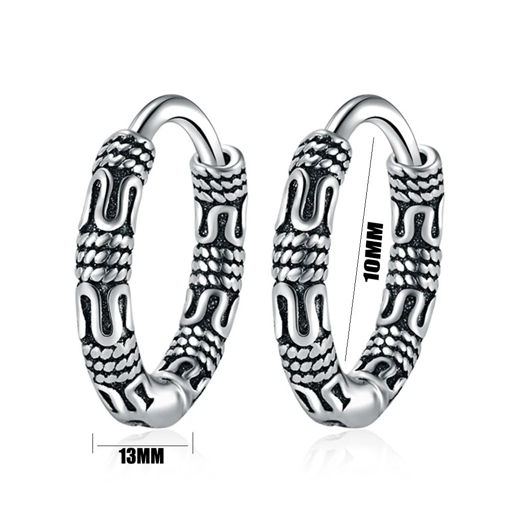 boucles d'oreilles créoles vintage