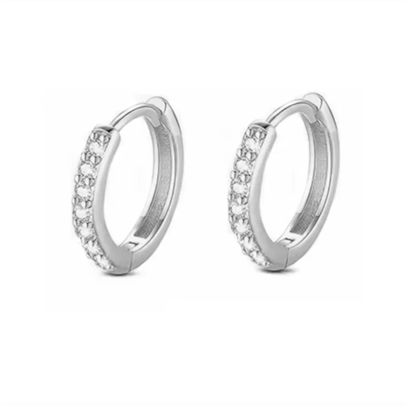 Petites boucles d'oreilles créole avec pendentif