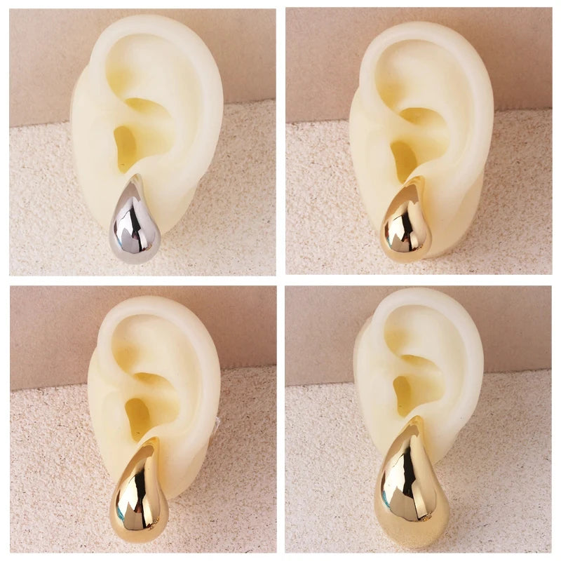 boucles d'oreilles créoles en goutte