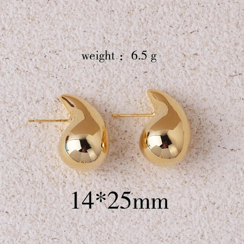 boucles d'oreilles créoles en goutte