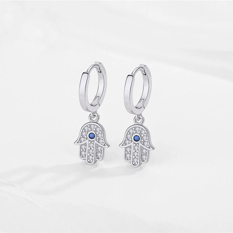 boucle d'oreille créole main de fatma