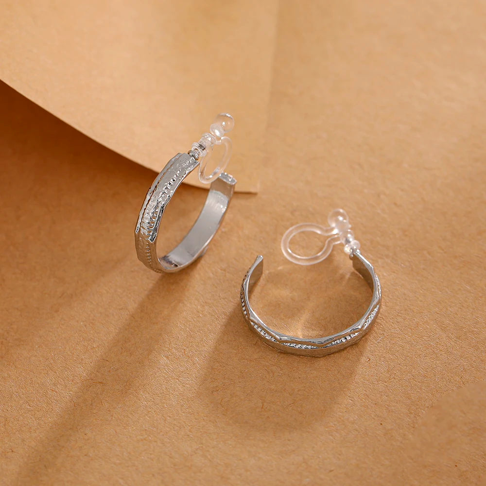 boucle d'oreille créole fermoir invisible