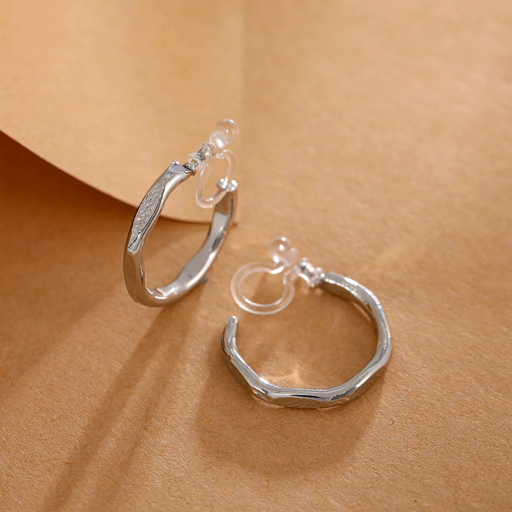 boucle d'oreille créole fermoir invisible