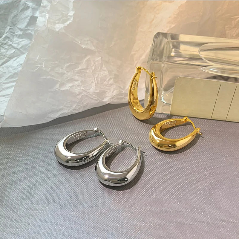 boucles d'oreilles créoles ovales