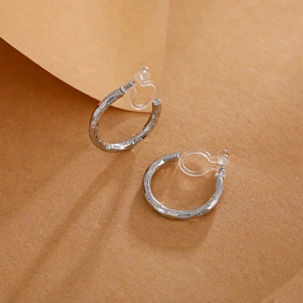 boucle d'oreille créole fermoir invisible