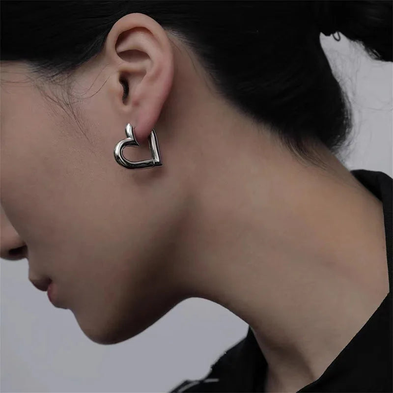 boucle d'oreille créole coeur