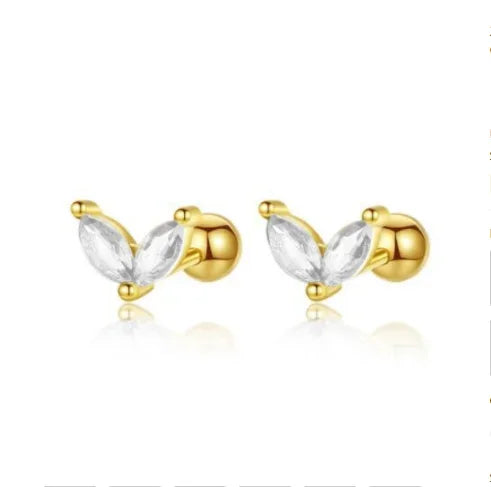 Petites boucles d'oreilles créole avec pendentif