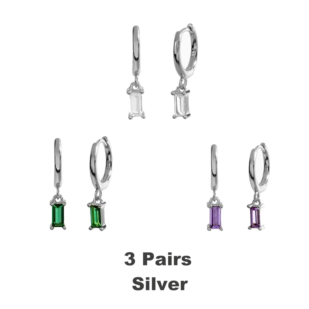 boucle d’oreille créole émeraude
