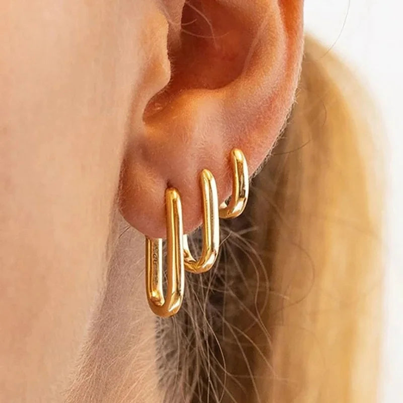 boucle d'oreille créole en u