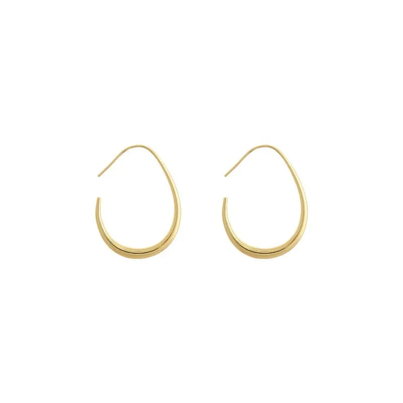 Boucles d'oreilles géométriques ovales